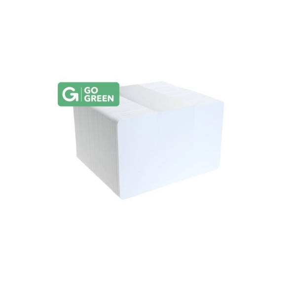 Bild von Weißer Chip Prox RFID EM 4200 125 kHz (Proximity) Karte aus 85 % recyceltem Kunststoff - CR80. 70102370