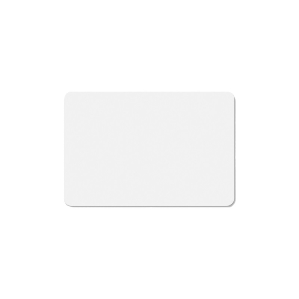 Bild von White rewriteable plastic card 13.56 MHz. 13.56 Compatible 1K Magic UID – Changeable UID. 70102154 (DE,SE,NO,FI,RO,PL)
