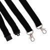 Bild von Black Event Double Clip lanyard / keyhanger 15 mm with metal trigger clips. 60270761 (DE,SE,NO,FI,RO,PL)