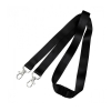 Bild von Black Event Double Clip lanyard / keyhanger 15 mm with metal trigger clips. 60270761 (DE,SE,NO,FI,RO,PL)