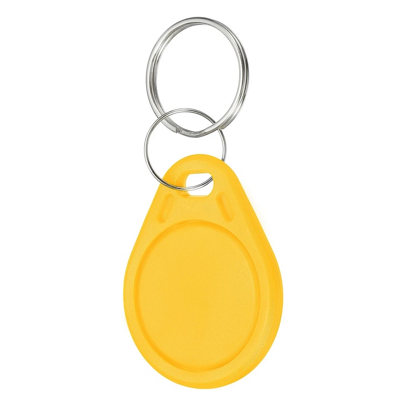 Picture of Yellow rewriteable Key fob 13.56 MHz. 13.56 Compatible 1K Magic UID – Changeable UID. Keyfob. 70102947
