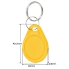 Picture of Yellow rewriteable Key fob 13.56 MHz. 13.56 Compatible 1K Magic UID – Changeable UID. Keyfob. 70102947