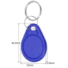 Bild von Blue rewriteable Key fob 13.56 MHz. 13.56 Compatible 1K Magic UID – Changeable UID. Keyfob. 70102948 (DE,SE,NO,FI,RO,PL)