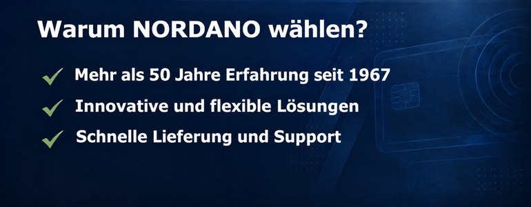 Warum NORDANO wählen – mehr als 50 Jahre Erfahrung seit 1967, innovative und flexible Lösungen, schnelle Lieferung und Support